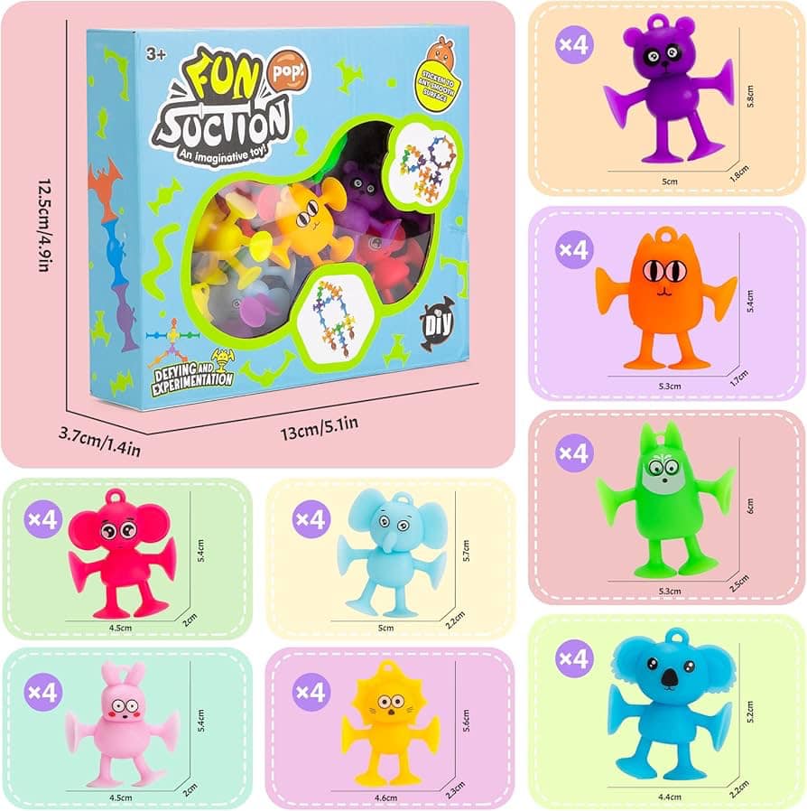 32 Piece Suction Toys