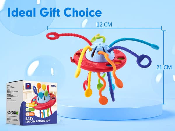 Space Ship Sensory Pull String Toy